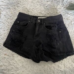 Garage Black Festival Jean Shorts Size 0